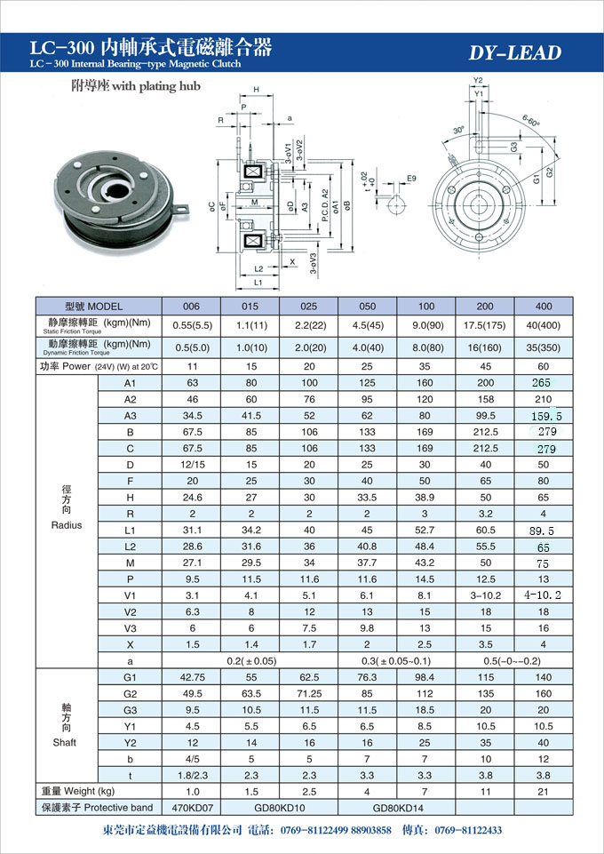 電磁離合器 LC-300型