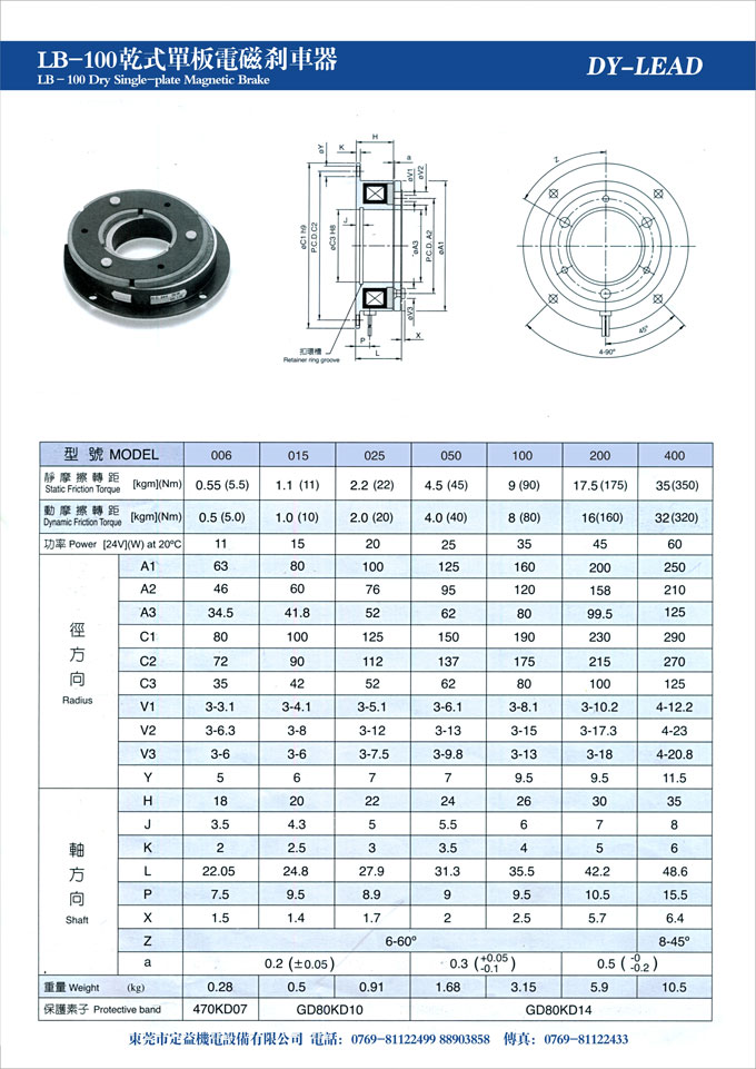 LB-100型單板標(biāo)準(zhǔn)超薄型電磁制動(dòng)器